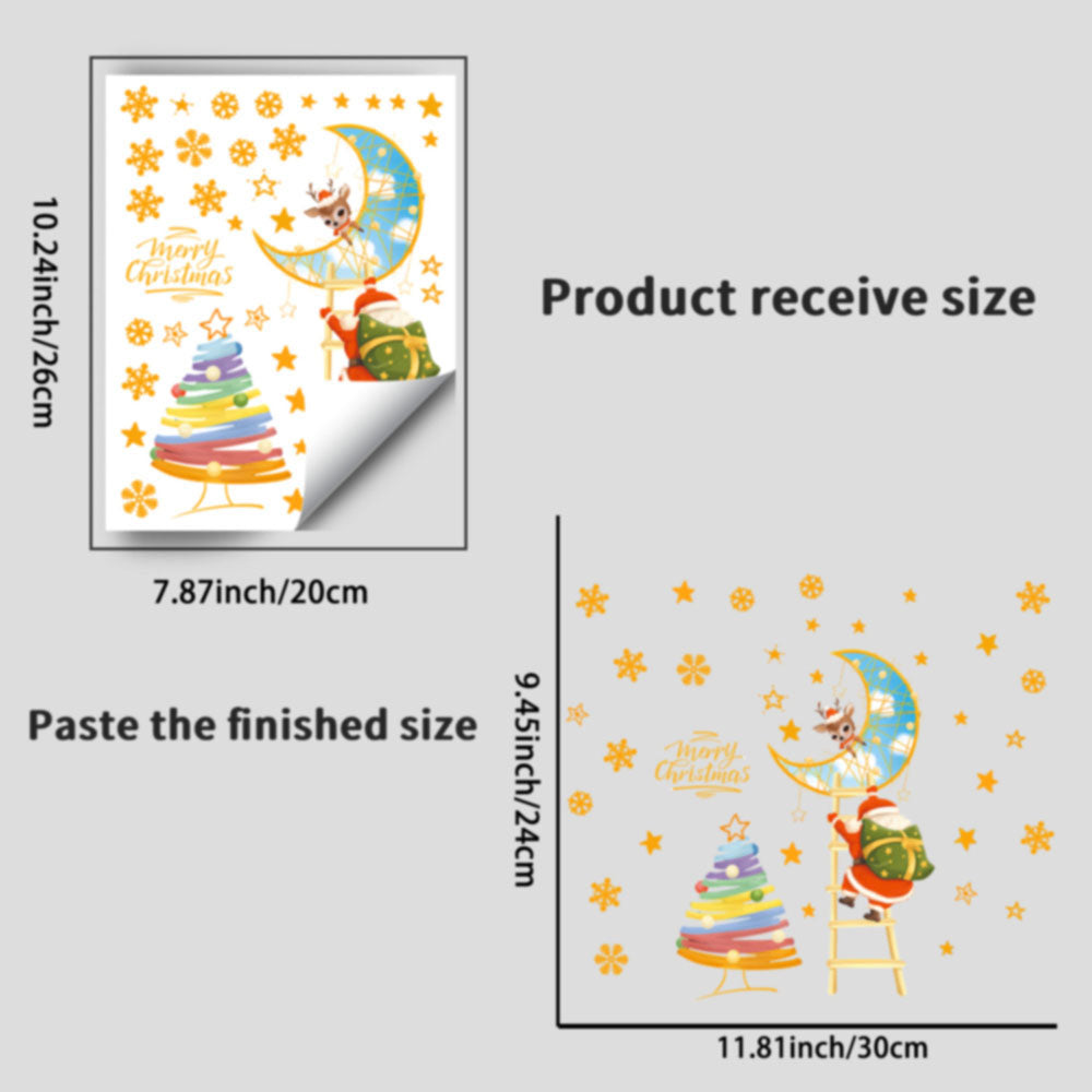 Glow In the Dark Christmas Stickers Set