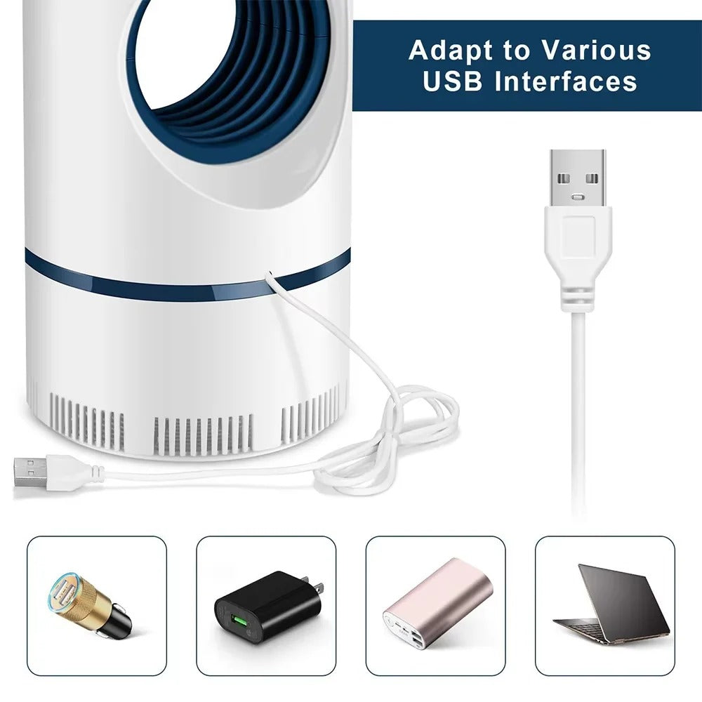 Electric LED Mosquito Trap Lamp for Indoor Insect Control