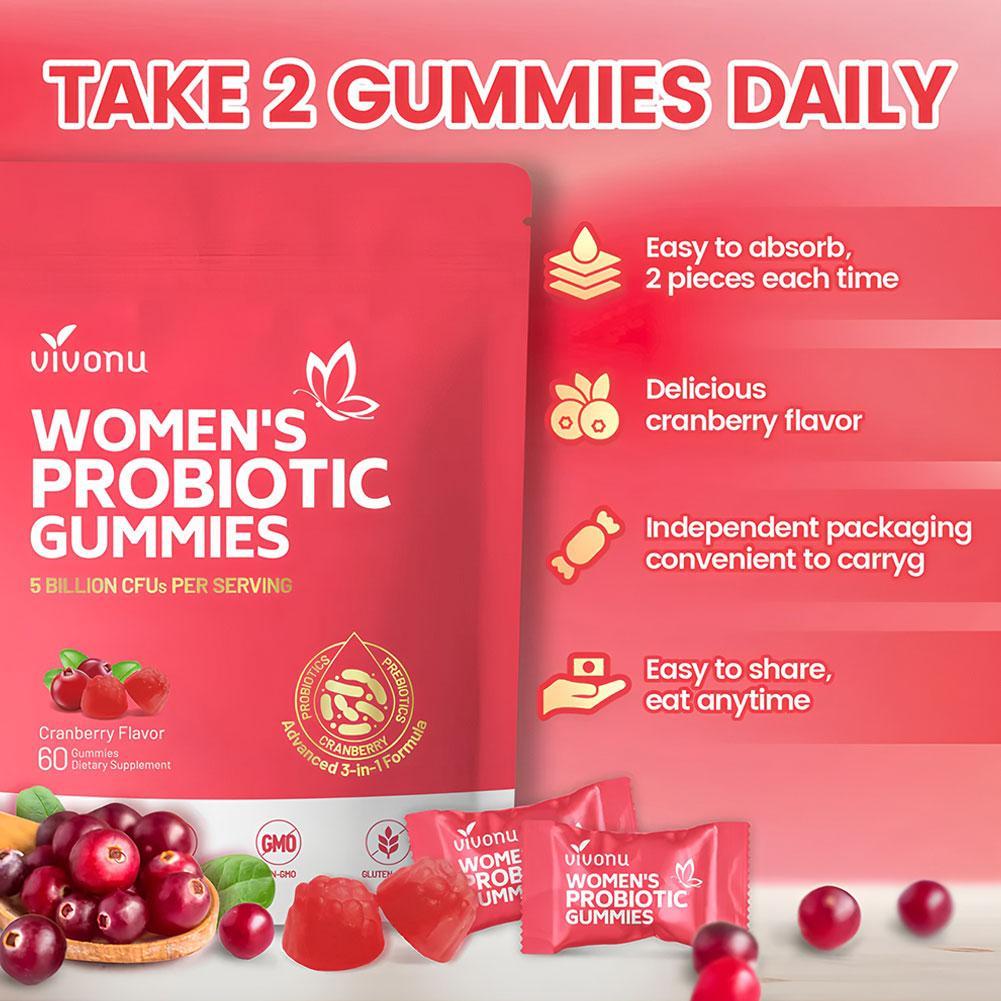 Berry Good Health: Probiotic Cranberry & Lutein Gummies