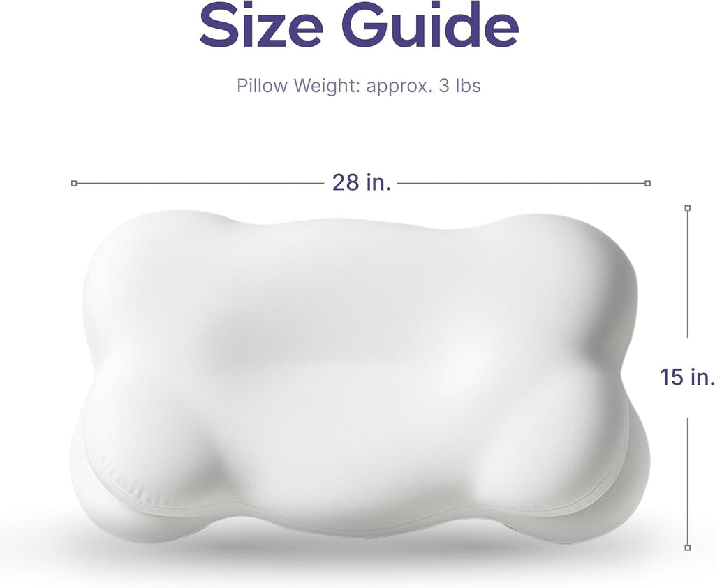 Mellow CloudAlign Memory Foam Pillow for Neck & Shoulder Support, Standard