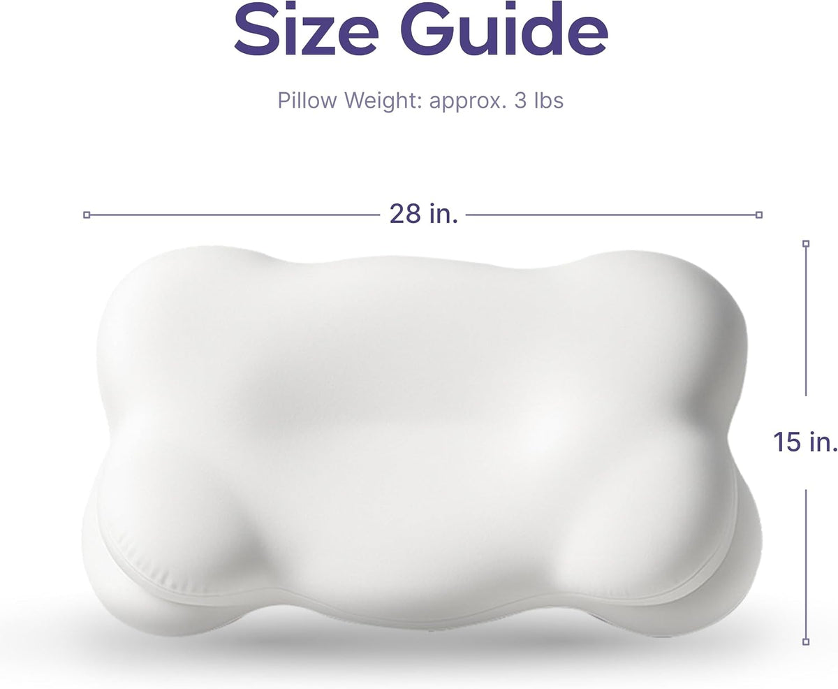Mellow CloudAlign Memory Foam Pillow for Neck & Shoulder Support, Standard