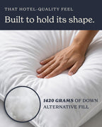 Beckham Hotel Collection Bed Pillows Queen Size Set of 2