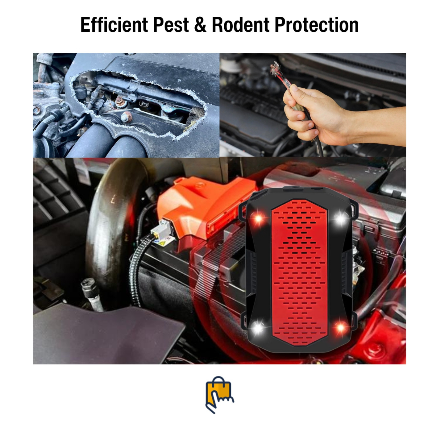 Ultimate Mouse Vehicle Protector PACK of 2 - Ultrasonic Mice Repeller