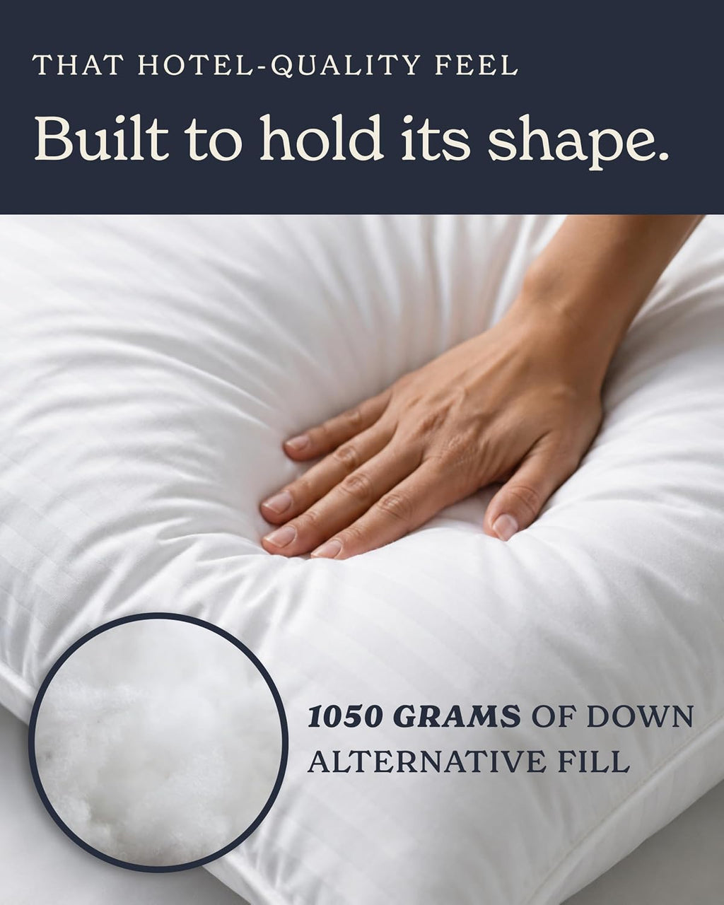 Beckham Hotel Collection Bed Pillows Queen Size Set of 2