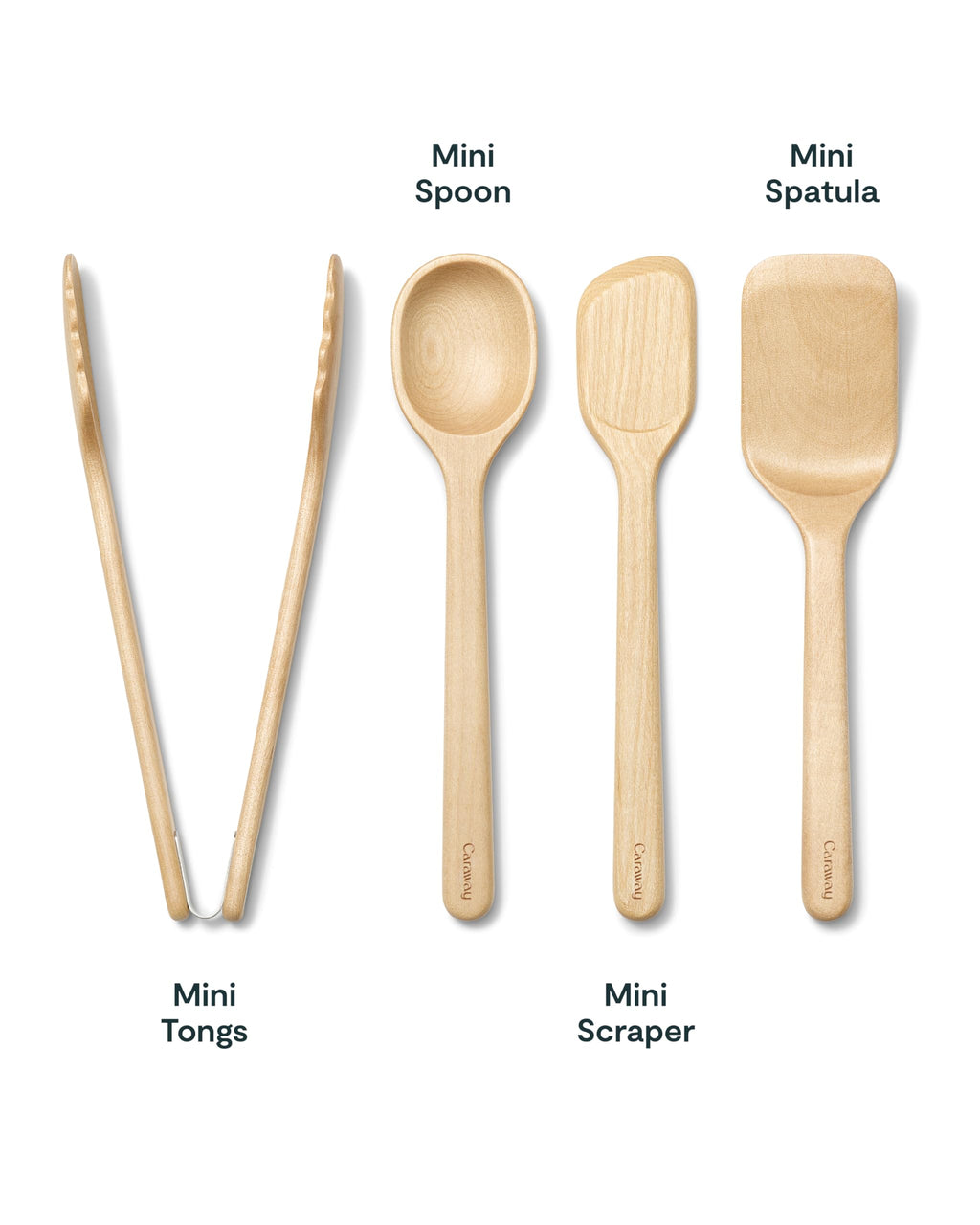 Caraway 5-Piece Wooden Utensil Set, Cooking Utensil Set
