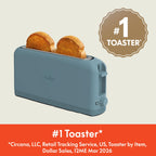 bella Fits-Anywhere™ 2-Slice Slim Toaster, Long Slot & Extra Wide, Oatmilk