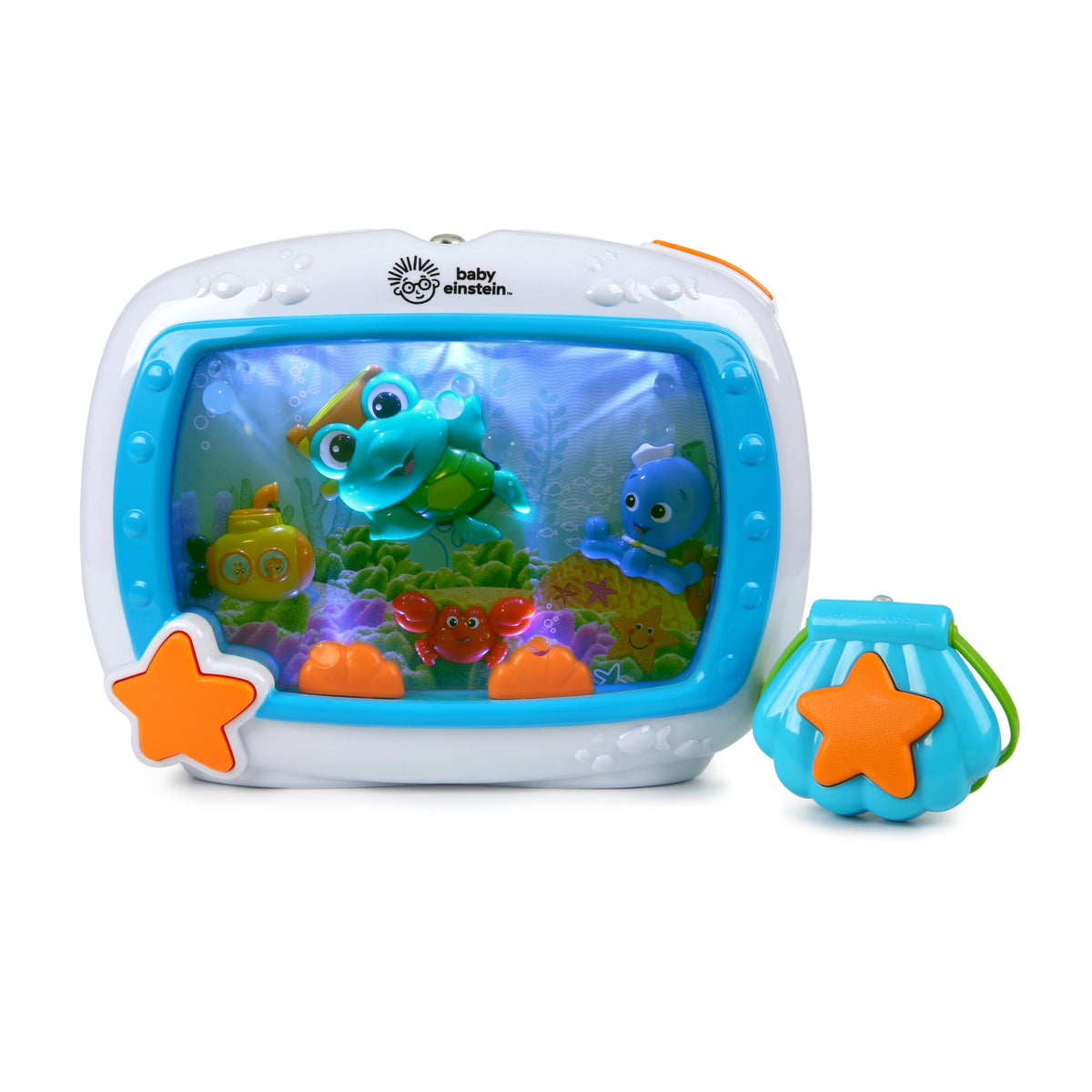 Baby Einstein Sea Dreams Soother Musical Crib Toy and Sound Machine, Pink, Newborn and up