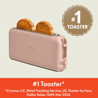 bella Fits-Anywhere™ 2-Slice Slim Toaster, Long Slot & Extra Wide, Oatmilk