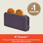 bella Fits-Anywhere™ 2-Slice Slim Toaster, Long Slot & Extra Wide, Oatmilk