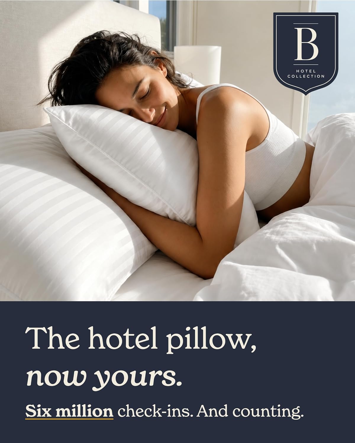 Beckham Hotel Collection Bed Pillows Queen Size Set of 2