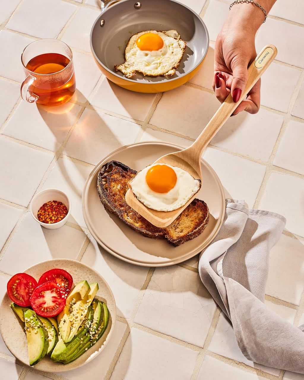 Caraway 5-Piece Wooden Utensil Set, Cooking Utensil Set