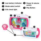 Baby Einstein Sea Dreams Soother Musical Crib Toy and Sound Machine, Pink, Newborn and up