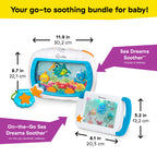 Baby Einstein Sea Dreams Soother Musical Crib Toy and Sound Machine, Pink, Newborn and up