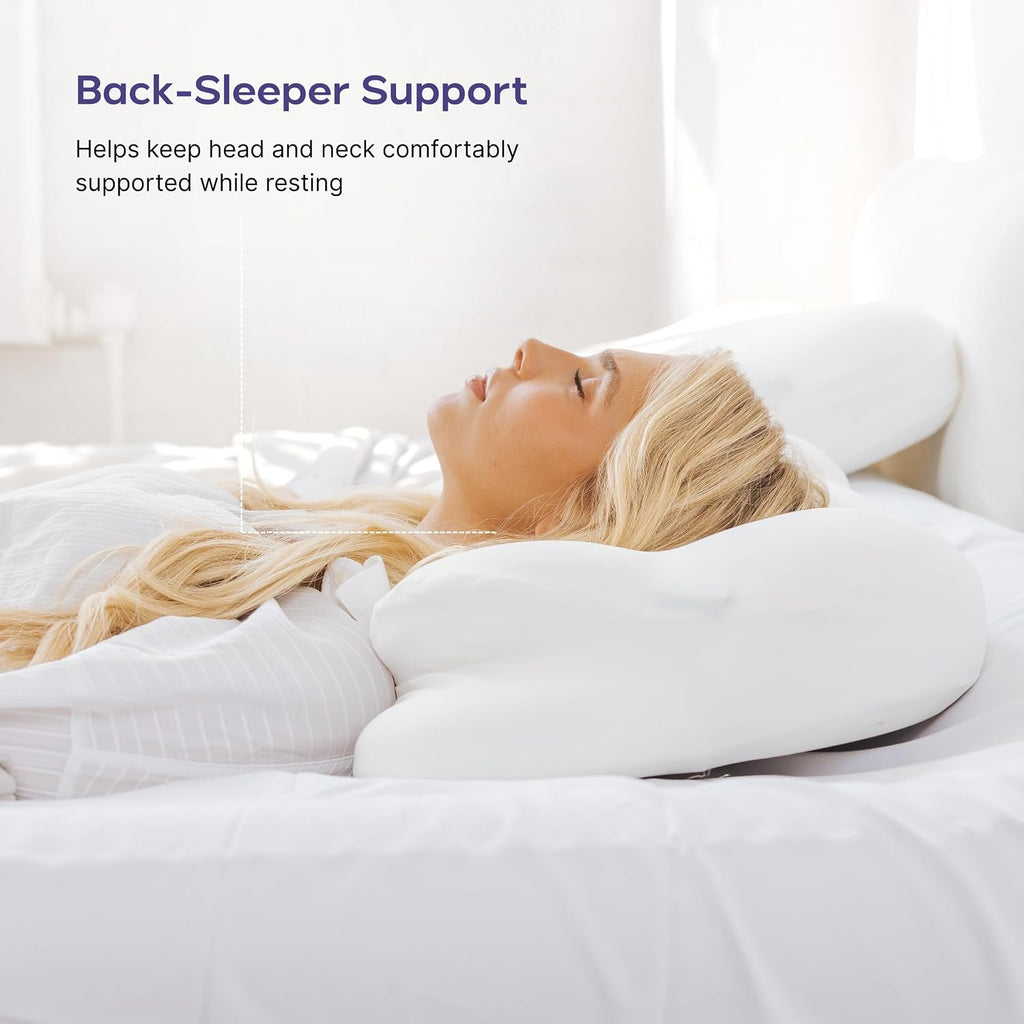 Mellow CloudAlign Memory Foam Pillow for Neck & Shoulder Support, Standard