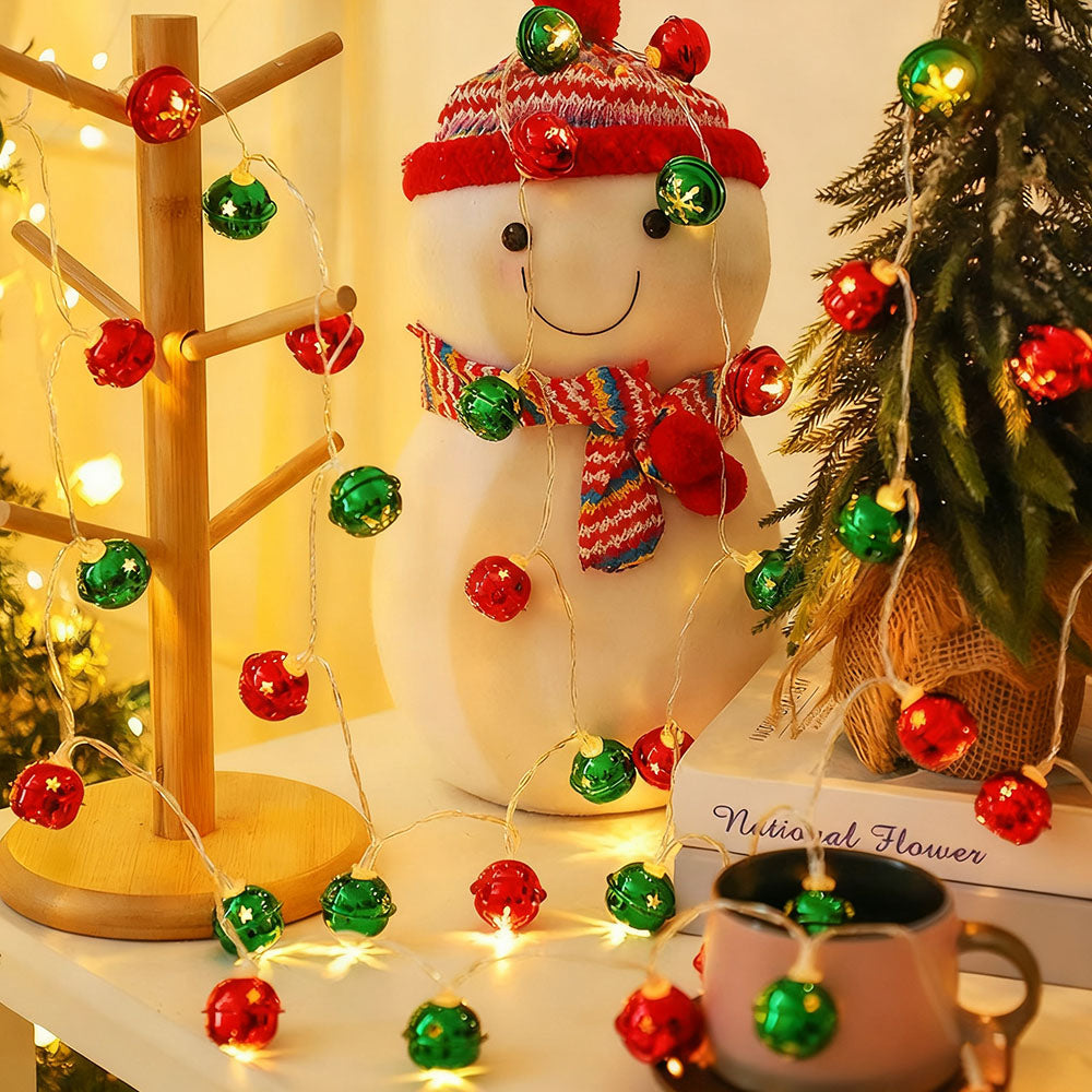 9.84 ft 20 LED Christmas Jingle Bell String Light