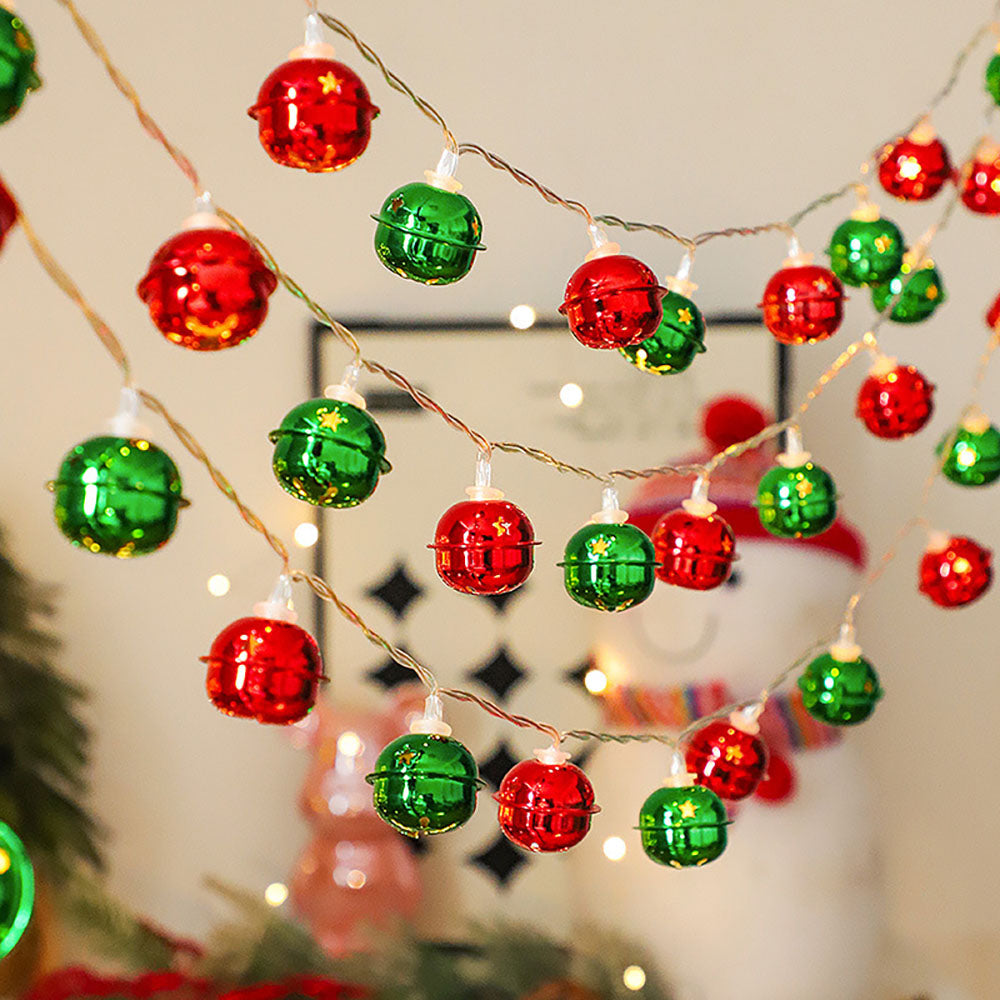 9.84 ft 20 LED Christmas Jingle Bell String Light