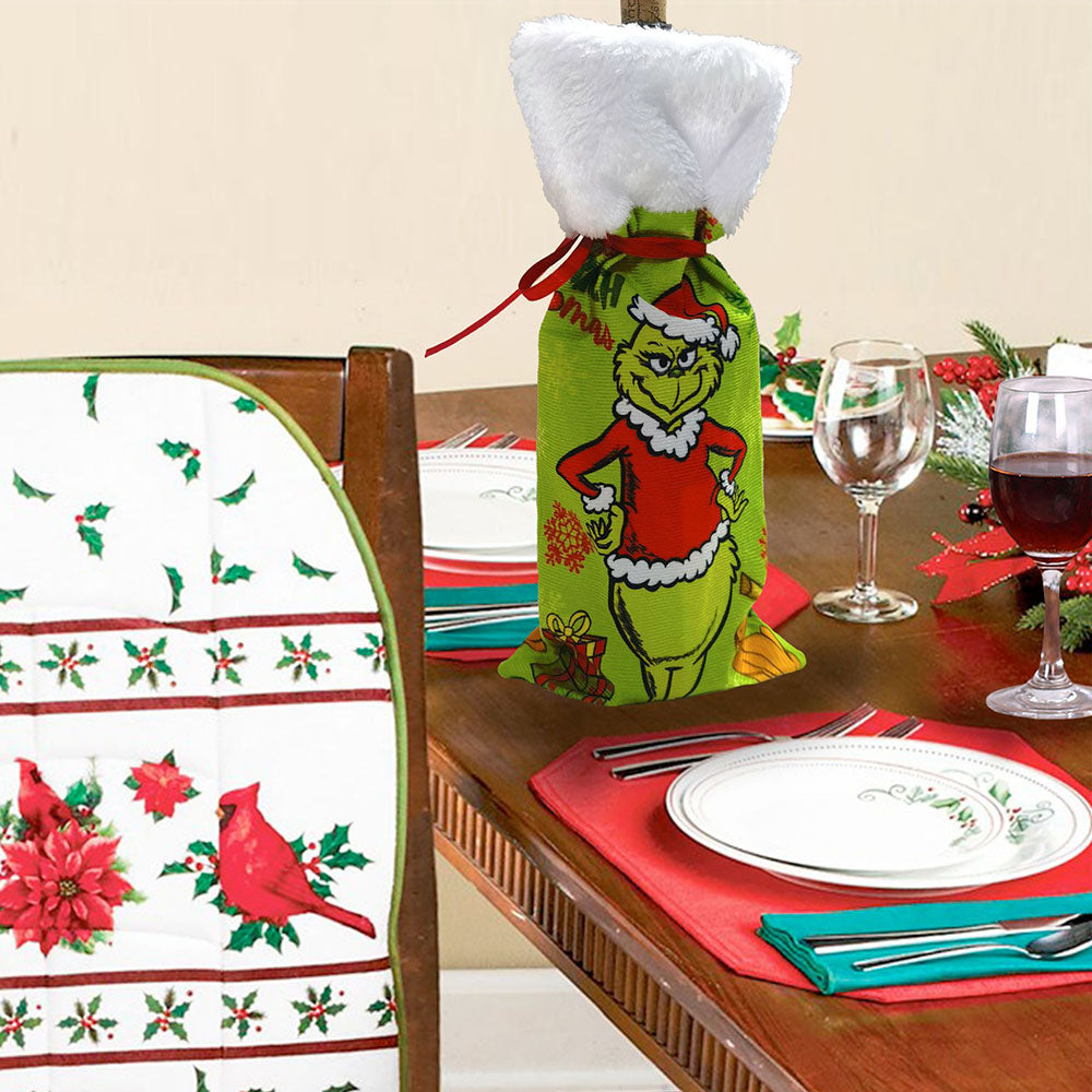 Naughty Christmas Wine Bottle Cover