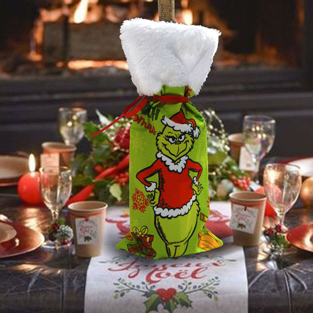 Naughty Christmas Wine Bottle Cover