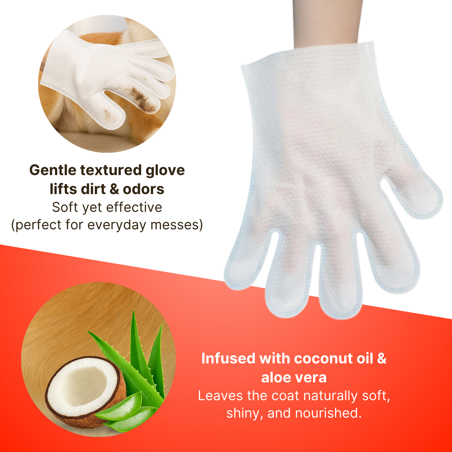 Deodorizing Glove Wipes for Quick Pet Cleanups