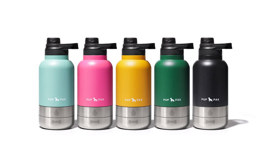 Pup Pak Dog Water Bottle with Detachable Bowls