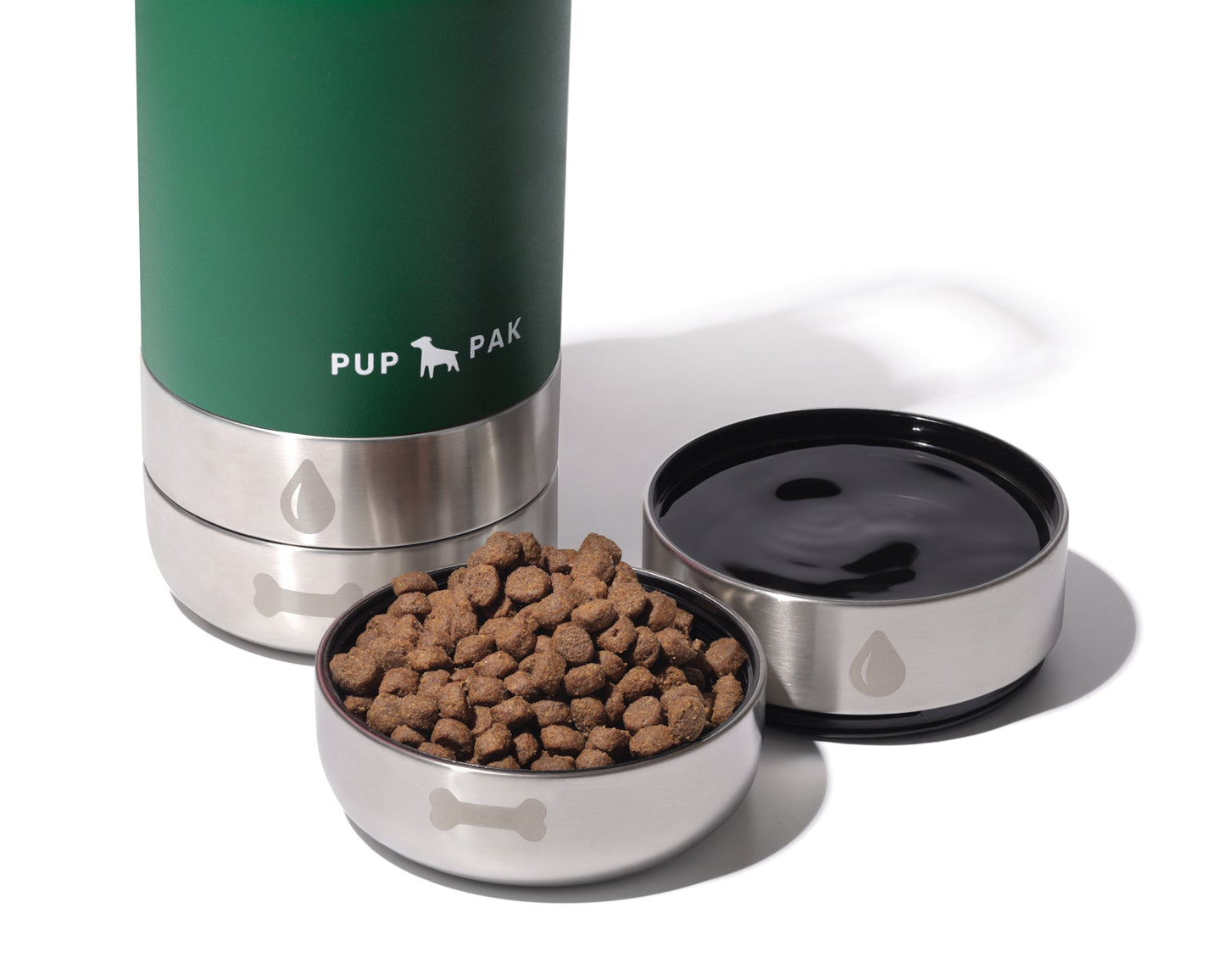 Pup Pak Dog Water Bottle with Detachable Bowls