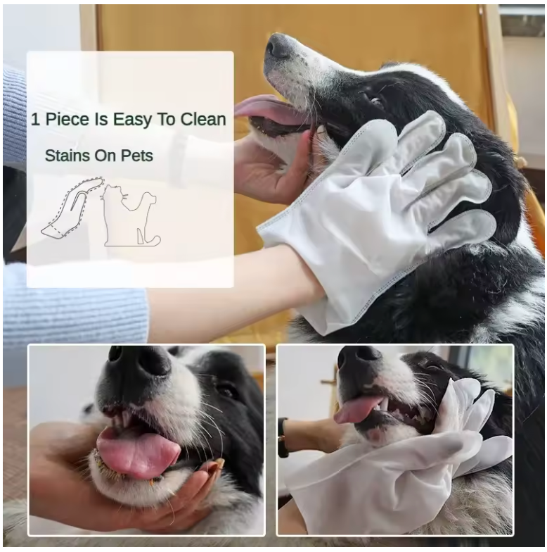 WagGlove™ - Natural Deodorizing Wipes for Sensitive Pets