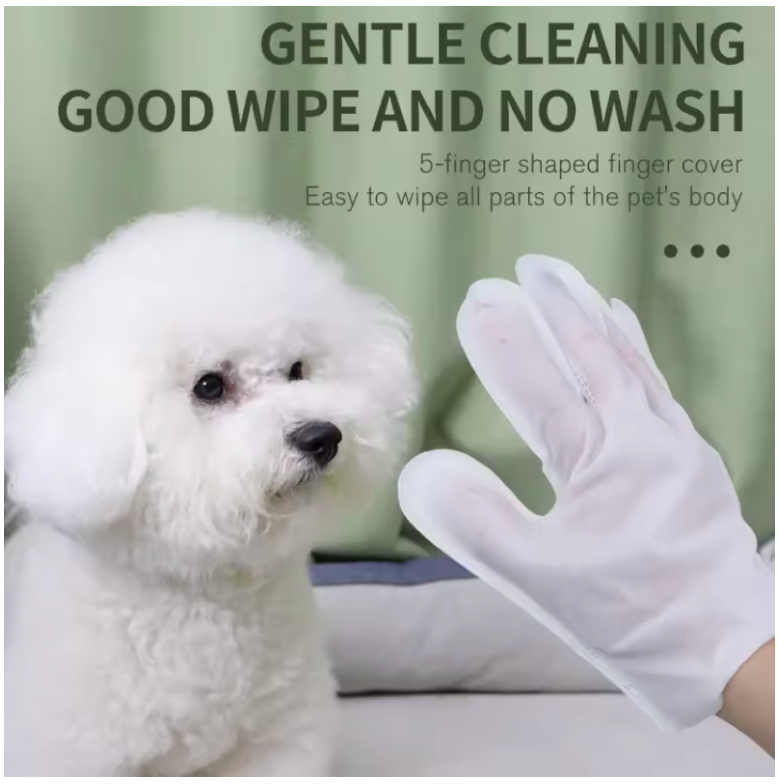 WagGlove™ - Natural Deodorizing Wipes for Sensitive Pets