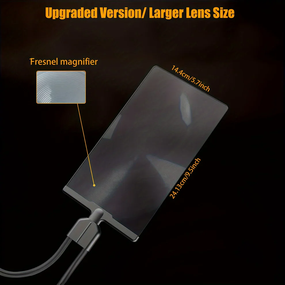 Hands Free Magnifying Glass with Flexible Neck for Easy Reading