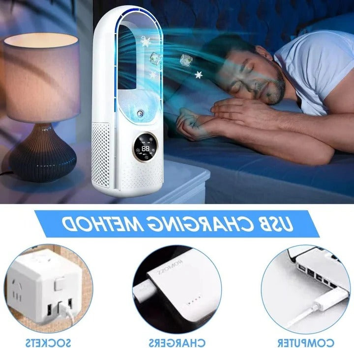 Blade-Free Silent Portable Air Conditioner