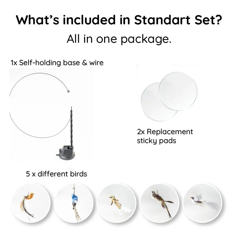 Bird Simulation Toy Set for Cats