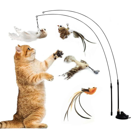 Bird Simulation Toy Set for Cats