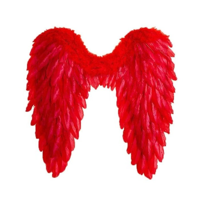 Feathered Angel Wings Costume