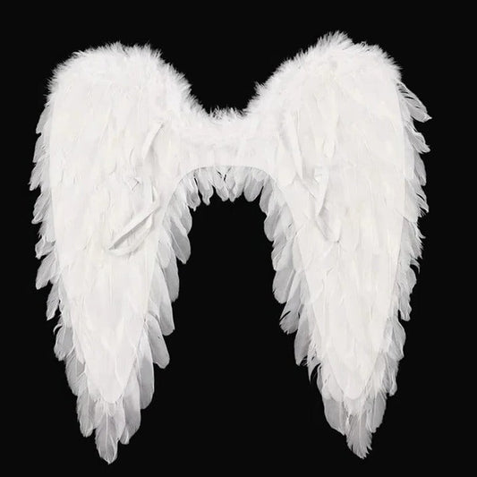 Feathered Angel Wings Costume
