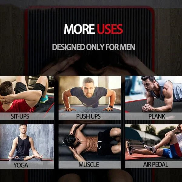 Men’s High Density Yoga and Exercise Mat with Extra Cushioning
