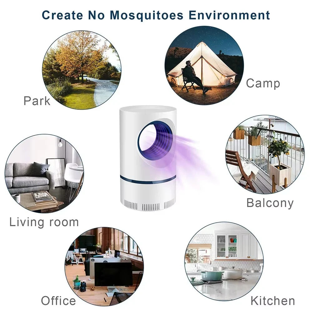 Electric LED Mosquito Trap Lamp for Indoor Insect Control
