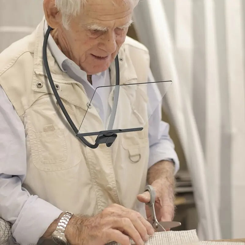 Hands Free Magnifying Glass with Flexible Neck for Easy Reading