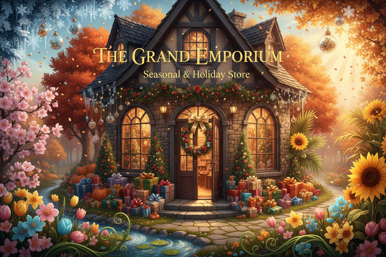 make a bnner that show this is Seasonal & Holiday store