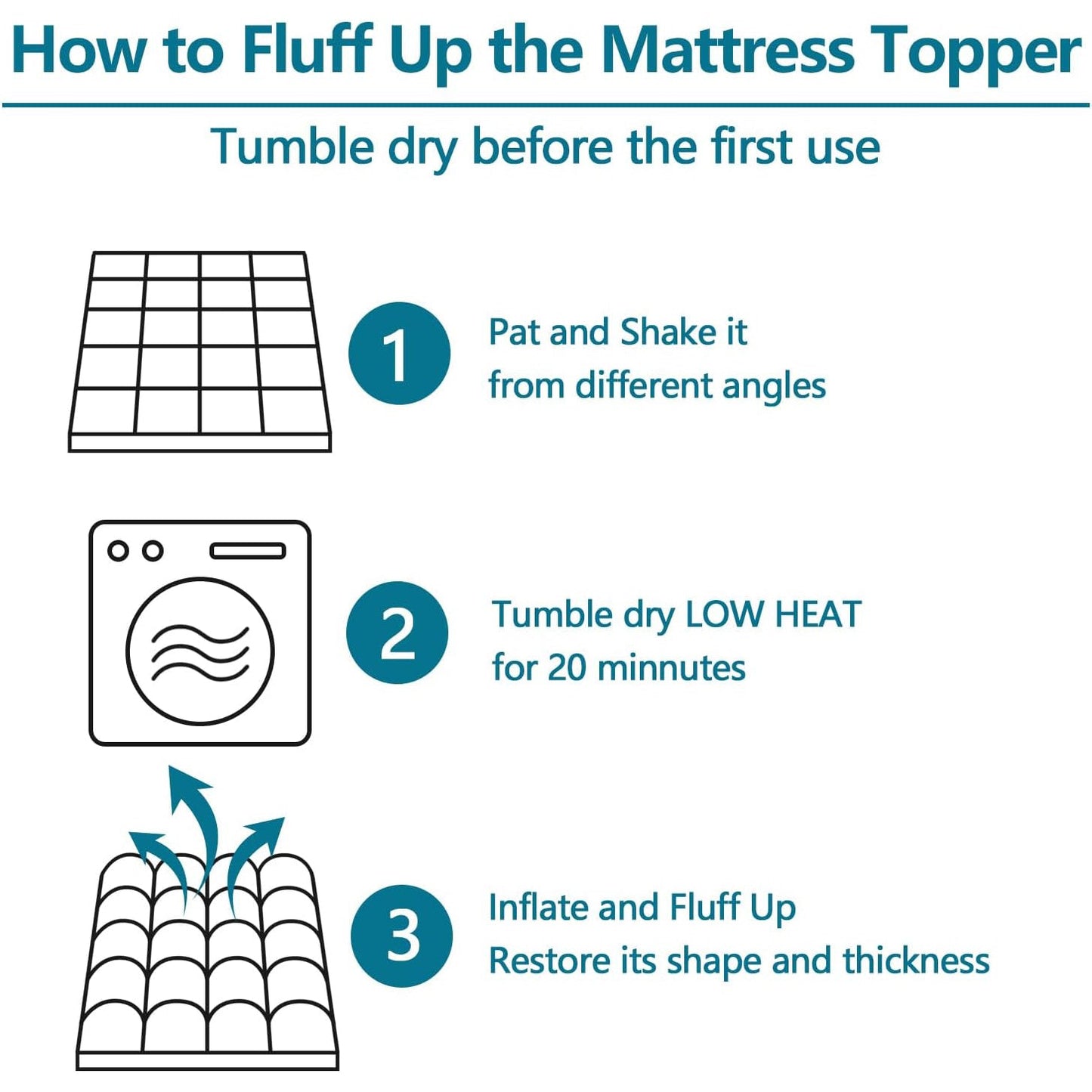 Mattress Topper — Extra-Thick Quilted, Cooling Down-Alt, Deep Pocket up to 21"