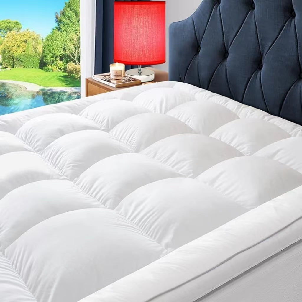 Mattress Topper — Extra-Thick Quilted, Cooling Down-Alt, Deep Pocket up to 21"