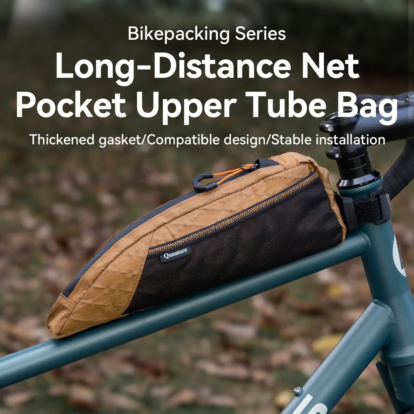 Cycling Top Tube Bag Water-repellent Front Frame Pouch for Bike Storage