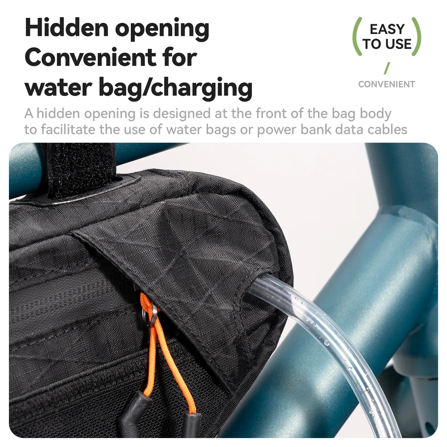 Waterproof Bike Down Tub Bag - Lightweight Cycling Storage for Bikepacking